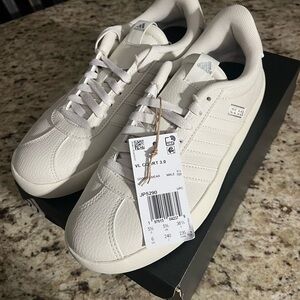 Adidas Men's White VL Court Sneakers